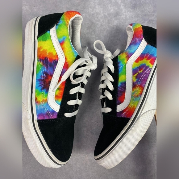 Vans‎ Kids Old Skool Rainbow Tie Dye Juniors Size 6 - Picture 10 of 10